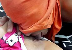 Taboo milf seduces stepson with dirty challenge before begging to fuck