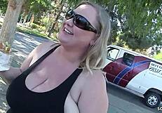fat chubby bbw housewife with saggy tits cheats interracial on black coach bbc doggystyle