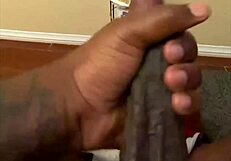 Cum blasts from my throbbing monster cock stroke!