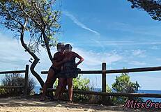 strangers caught me flashing pussy in park now finger me to squirt!