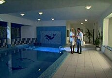 Nurse Teases Doctor Before Poolside Pussy Pounding