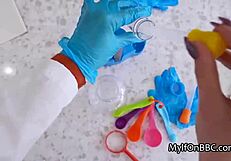 Cougar Scientist Rides Lab Partner's Big Black Dick