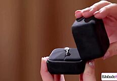 i proposed to my girlfriend then scissored her wet pussy hard