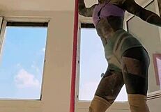 Ever Wonder How Pole Dancing Feels So Good? 2beepole Teaches Inkedgirl New Skills!