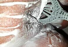 watch me lather up shave my fat bald pussy smooth