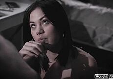 Stepbrother Pounds Asian Teen Stepsister's Anal Virginity Hard