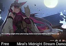 mirai's midnight nude dating game stream demo fun