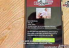 skinny german blonde milf picked up for erotic user date car interview pov outdoor pickup