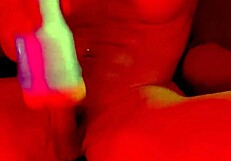 shemale bya lessa strokes big cock to bareback cumshot