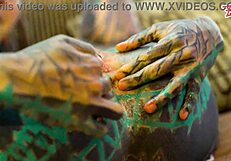 petite tattoo slut gaps asshole with xl dildo in fishnets heels stockings solo anal play