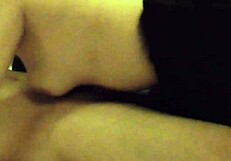 Big tits amateur blowjob titjob then explosive cowgirl cum!