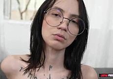 skinny brazilian latina takes huge cock in ass and mouth