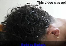 Quer ver eu transar com enteado no banheiro de lingerie vermelha?