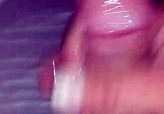 tantric buildup leads to explosive cumshot orgasm by the pool