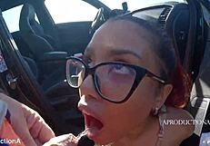 WHOA CLOTHES RIPPED OUTDOOR TOILET SPORT TITS CUM MOUTHFUL PUBLIC!