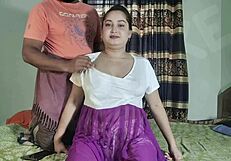 massage boy doggystyle fucks bent over married bride pussy hard?