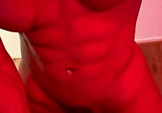 shemale bya lessa strokes big cock to bareback cumshot