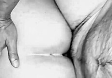 Colombian ass quivers in emotional anal orgasm black and white bliss