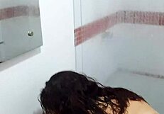 Stepmom sneaks in shower we get intimate