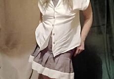 wanna see my slave striptease with magic wand orgasms?