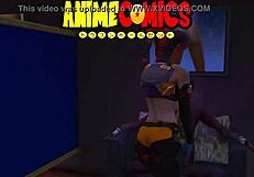 joker's heart races fucking prostitute harley quinn in wild comic passion 