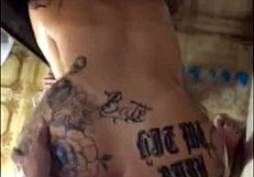 devoured hot girlfriend in shower homemade blowjob pussy lick interracial creampie mouth full