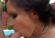 skinny college coeds chained bent over anal doggystyle face fucked cum facial