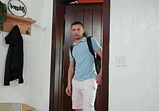 Victoria Lobov spots your buttplug and rides Johnny Love's monster cock hard