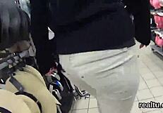 Luscious Czech teen stripped teased and pov nailed in hypermarket