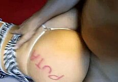 watch this huge ass wife scream through massive orgasm