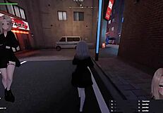 Anime Exhibitionist Teen Flashes Big Tits Secretly