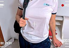 leaked college student flashes ass for teacher's bareback outdoor cock