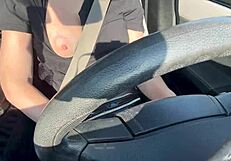 im artemisia flashin huge tits drivin car outside so hot