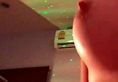 blonde wife bends over in gym leggings for creampie workout fail