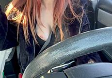 im artemisia flashin huge tits drivin car outside so hot