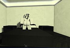 slut bends over for hard cock pounding in roblox face sitting cum