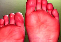 White Girl Teases with Socks and Toes in Cash Feet Fetish Session