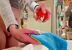 wow nikki lixxx shaves her smooth pussy close up then fingers it hard in pov!