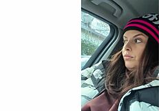 Big ass bounce crushes lucky face for ultimate destress?