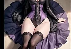 rapunzel waifu666 flaunts petite blonde big tits perfection