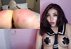 hey this horny mature blonde gets her ass fucked deep till creampie explodes pov style