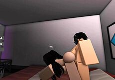 My Wife and I Fuck Hard in Roblox Bedroom