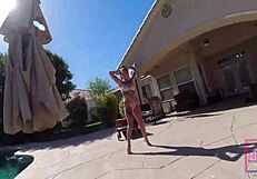 Underwater ebony lesbians Nina Rivera Sully Savage eat pussy poolside!