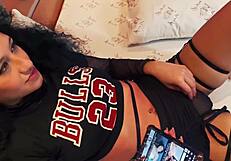 Facing Monster Latina Cock in Intense Blowjob