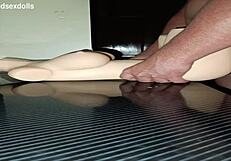 wanna see sally bent over desk for quick creampie fuck doll style?