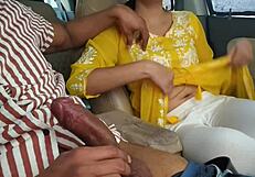 wanna see her huge tits bounce in public car flash risky fun?