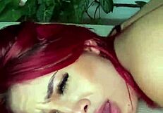 kaeelen garcia's innocent redhead slave body bent over for brian evansx rough doggystyle