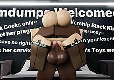 nasty thick redhead gets railed hard by big black cock