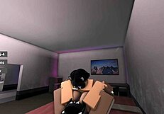 My Wife and I Fuck Hard in Roblox Bedroom