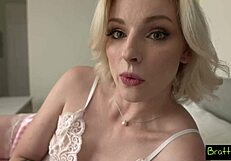 Hyley Winters Begs Stepbro For Deepthroat Blowjob Cumshot